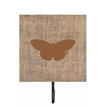 Carolines Treasures Butterfly Burlap and Brown Leash Or Key Holder BB1044-BL-BN-SH4